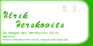 ulrik herskovits business card